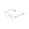 (1) H2203 C1 Hervis Eyewear silver round optical frame