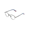 (1) H2204 C1 Hervis Eyewear blue and silver optical frame