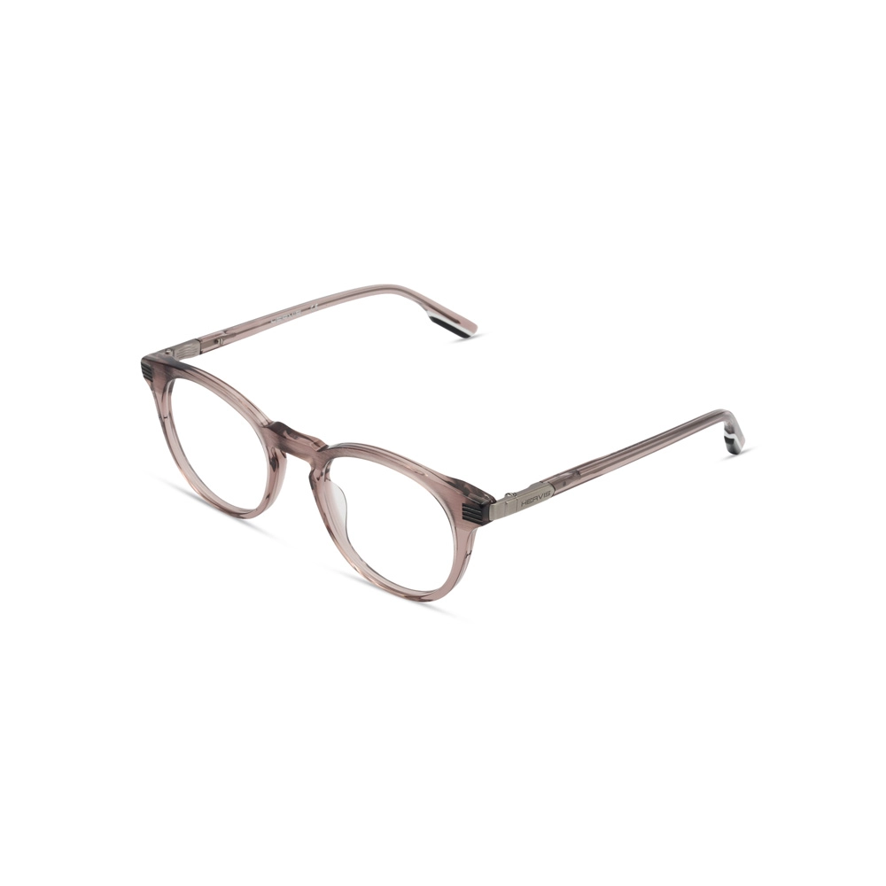 Hervis Eyewear translucent blush round eyeglasses