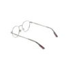 (2) H2203 C1 Hervis Eyewear silver round optical frame