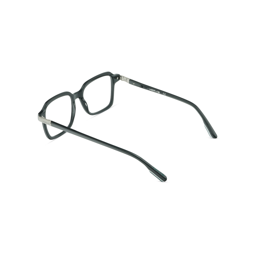 Hervis Eyewear dark green square eyeglasses