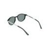 (2) H2301 C1 Hervis Eyewear black round sunglasses with gray lenses