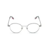 (3) H2203 C1 Hervis Eyewear silver round optical frame