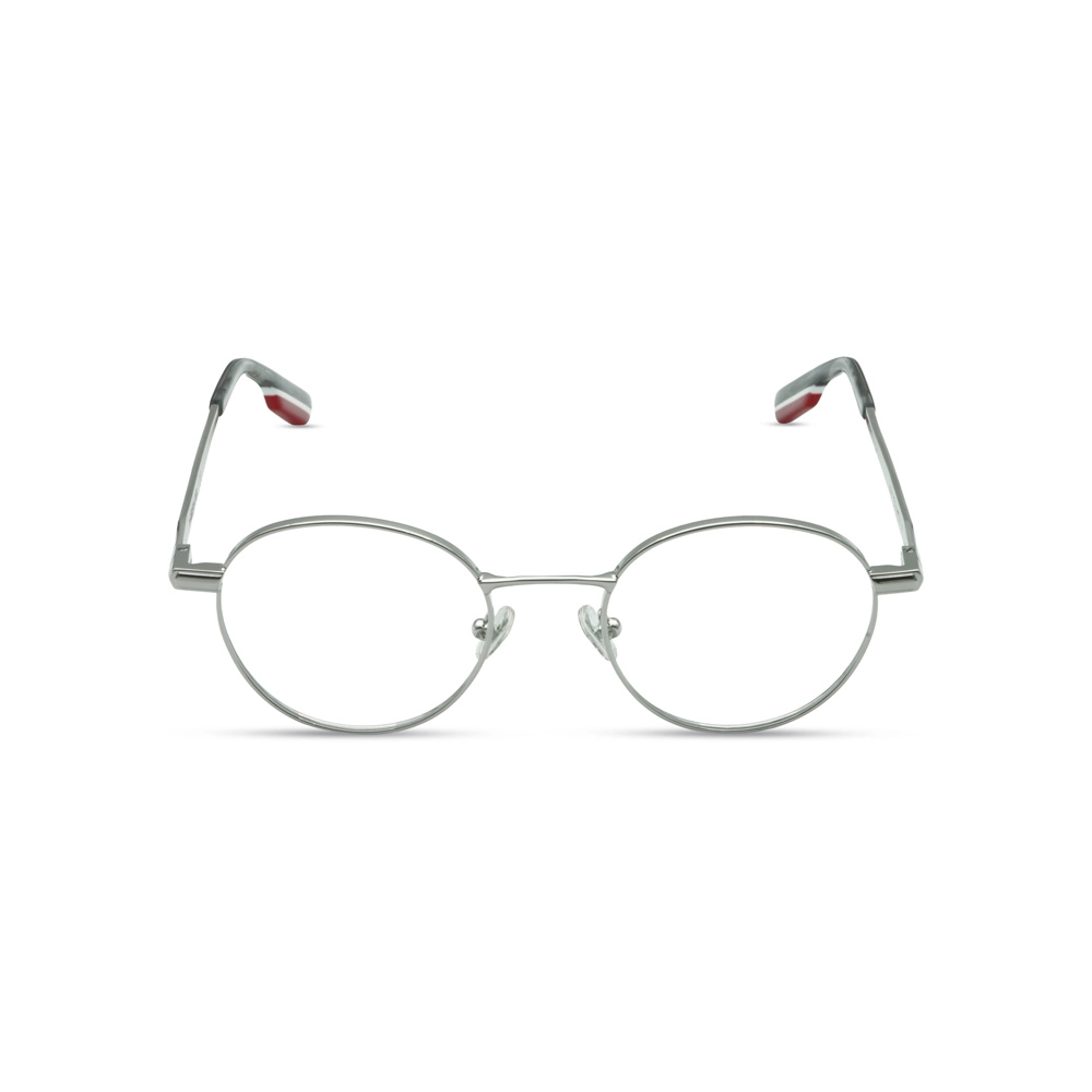 Hervis Eyewear silver round optical frame