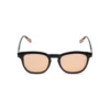 (3) H2208 C1 Hervis Eyewear black square sunglasses with peach lenses