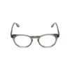 (3) H2210 C1 Hervis Eyewear translucent smoke gray round eyeglasses