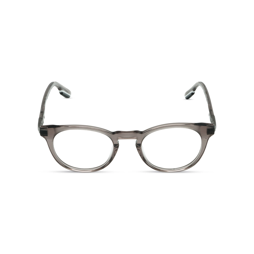 Hervis Eyewear translucent smoke gray round eyeglasses