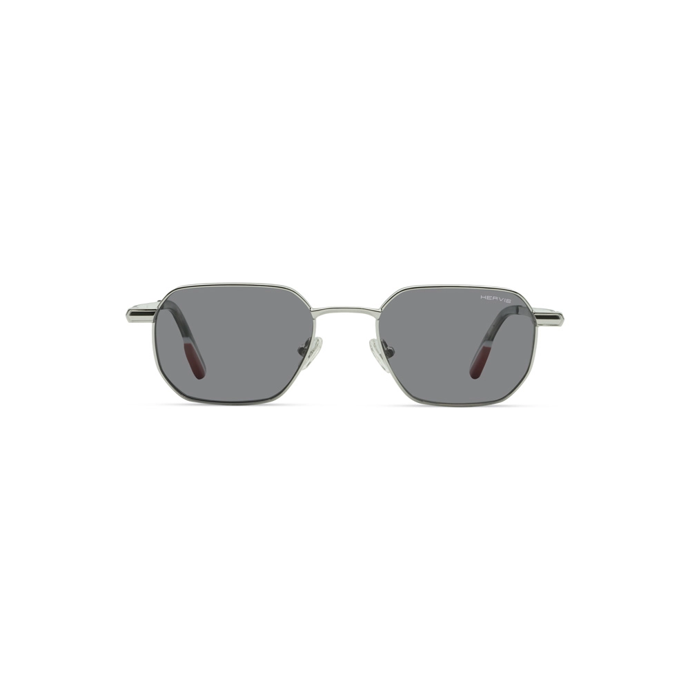 (4) H2201 C1 Hervis Eyewear silver geometric sunglasses