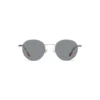 (4) H2202 C1 Hervis Eyewear silver round sunglasses
