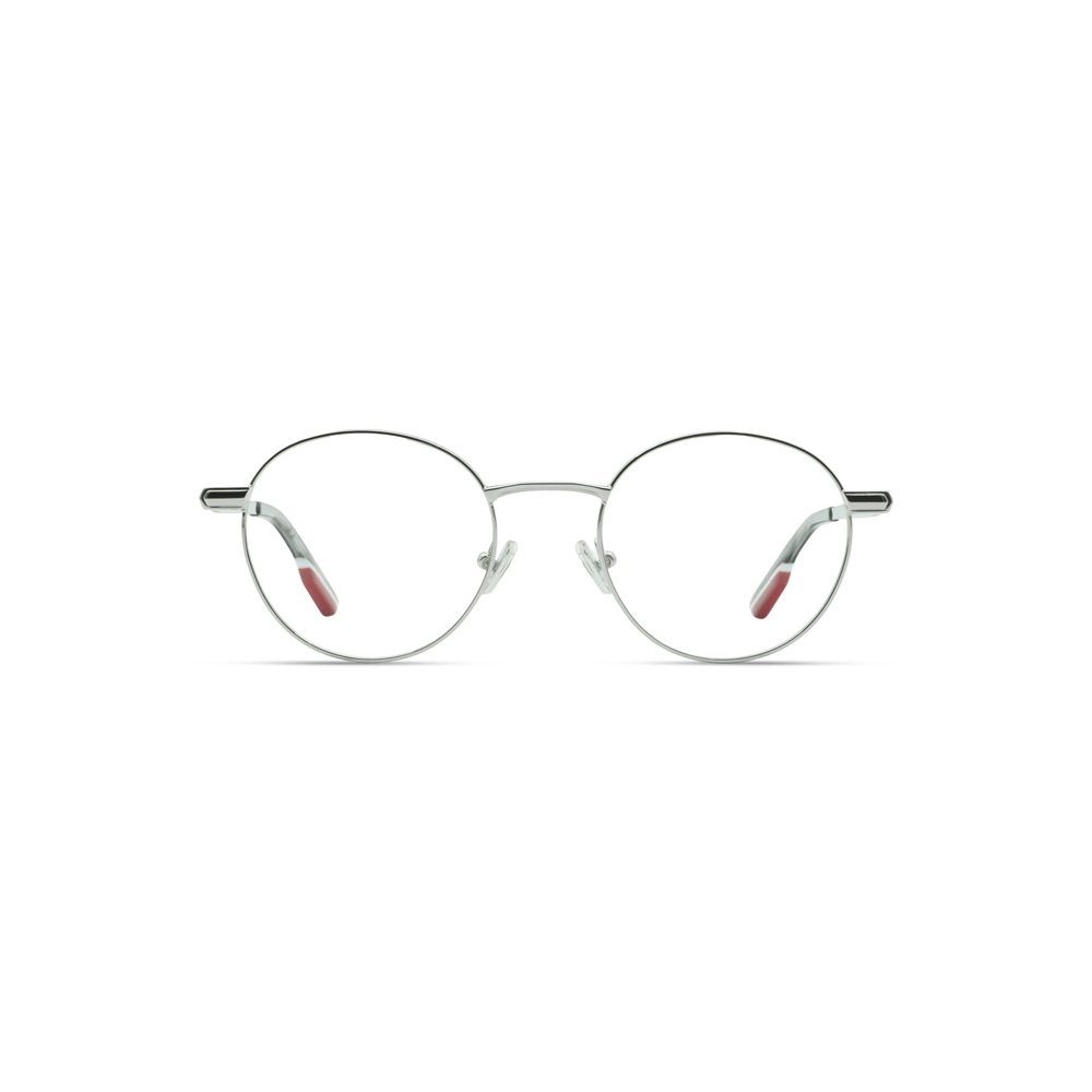 Hervis Eyewear silver round optical frame