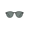 (4) H2301 C1 Hervis Eyewear dark green round sunglasses with gray lenses