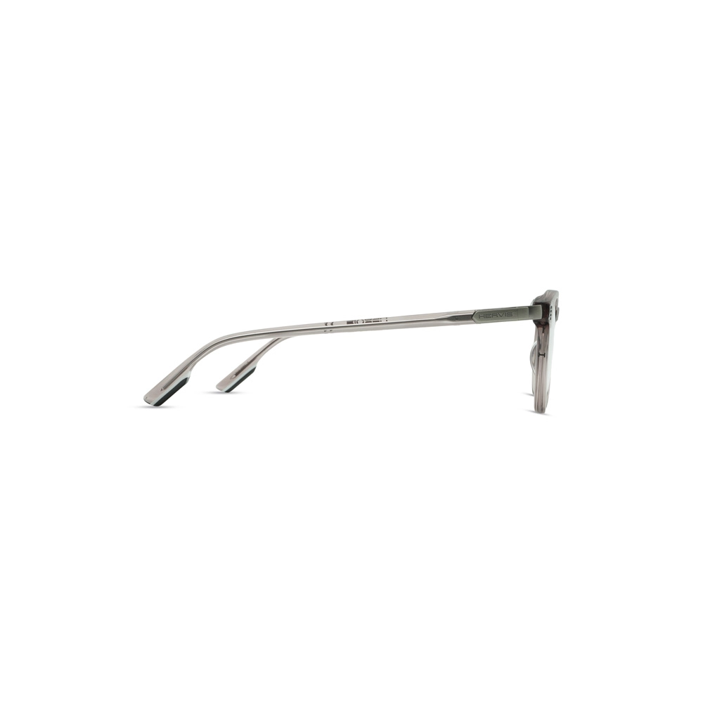 Hervis Eyewear translucent gray side-view round eyeglasses