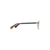 Hervis Eyewear side-view square eyeglasses with dark temples and brown tips